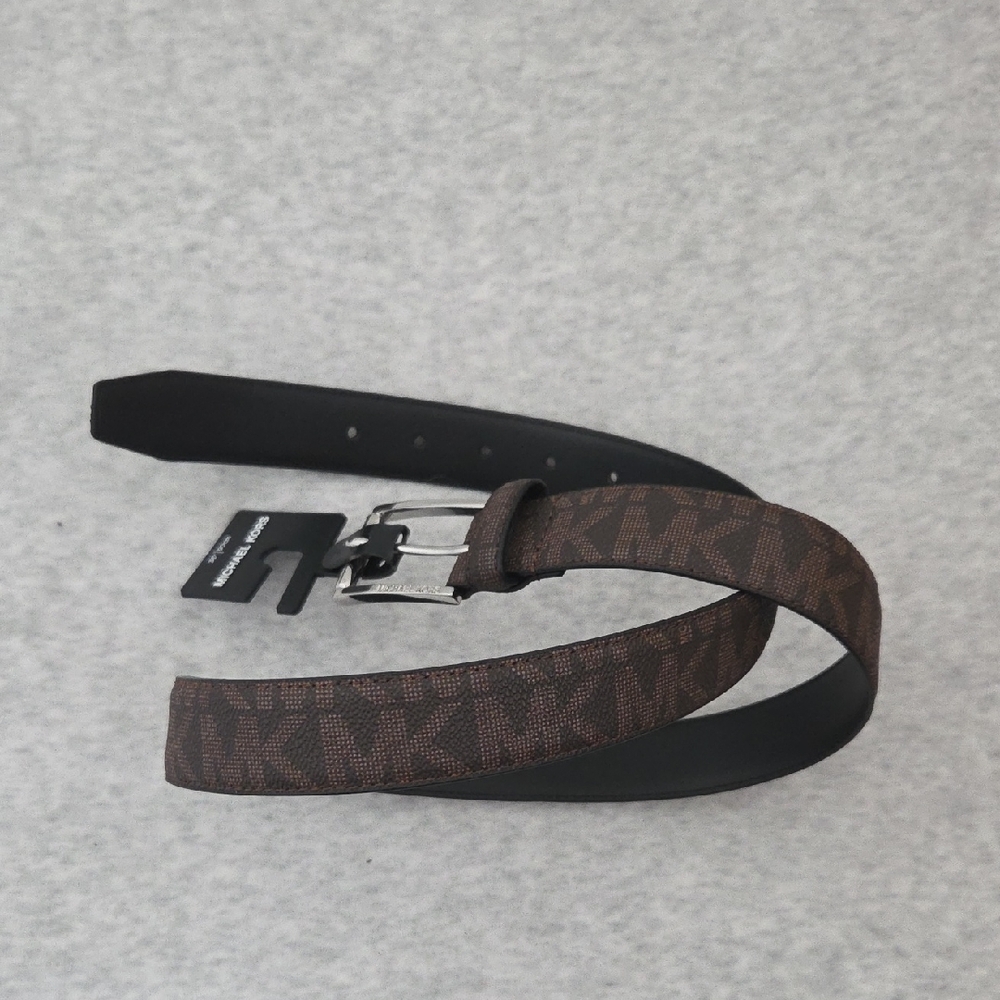 Michael Kors Brown Monogram Belt